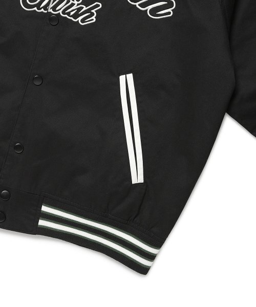 Cavish(カビシ)の「FUNKY TOWN BOMBER JACKET BLACK(CV2DSUJ240A)(スタジャン・メンズ・ブラック・LARGE/MEDIUM)」の4枚目の写真