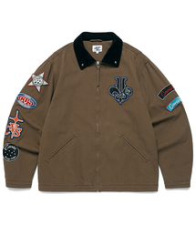 Cavish（カビシ）の「WASHED PATCHWORK JACKET BROWN(CV2EFUB931A)（デニムジャケット）」