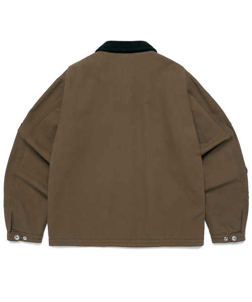 Cavish(カビシ)の「WASHED PATCHWORK JACKET BROWN(CV2EFUB931A)(デニムジャケット・レディース・ブラウン・SMALL/MEDIUM/LARGE)」の2枚目の写真