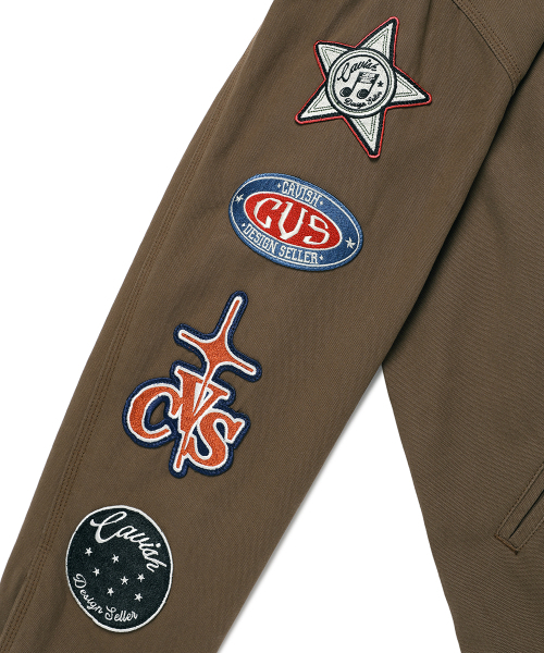 Cavish(カビシ)の「WASHED PATCHWORK JACKET BROWN(CV2EFUB931A)(デニムジャケット・レディース・ブラウン・SMALL/MEDIUM/LARGE)」の5枚目の写真