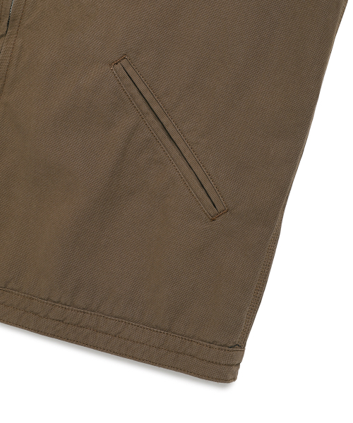 Cavish(カビシ)の「WASHED PATCHWORK JACKET BROWN(CV2EFUB931A)(デニムジャケット・レディース・ブラウン・SMALL/MEDIUM/LARGE)」の8枚目の写真