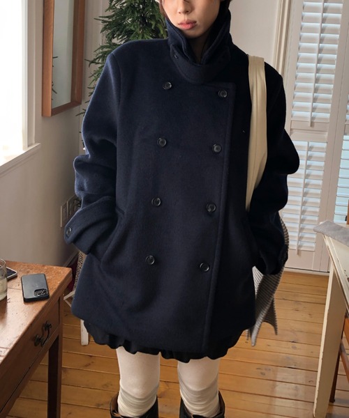 セール】ダブルブレストメルトンジャケット（ピーコート）｜FAVORITO