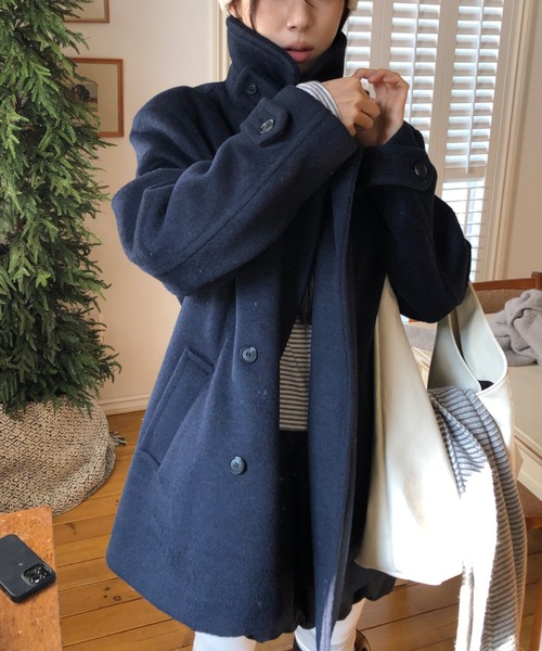 セール】ダブルブレストメルトンジャケット（ピーコート）｜FAVORITO