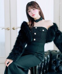 OLIVE des OLIVE | 【Belle Charme】Elegance Short Fur Bolero(その他アウター)