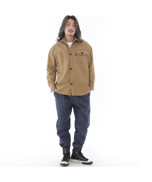 SAINTCREW（セントクルー）の「ツーレイヤーバテックポケットボタンシャツジャケット2L-401SJキャメル（デニムジャケット・レディース・その他・LARGE/MEDIUM/X-LARGE）」の7枚目の写真