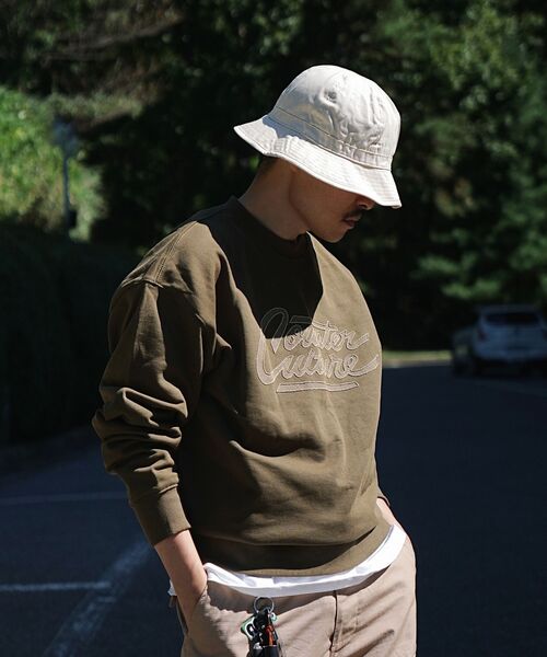 ECORR（エコル）の「カウンターカルチャー刺繍スウェットシャツ_カーキ（スウェット・レディース・その他・3(XL)/1(M)/2(L)）」の13枚目の写真