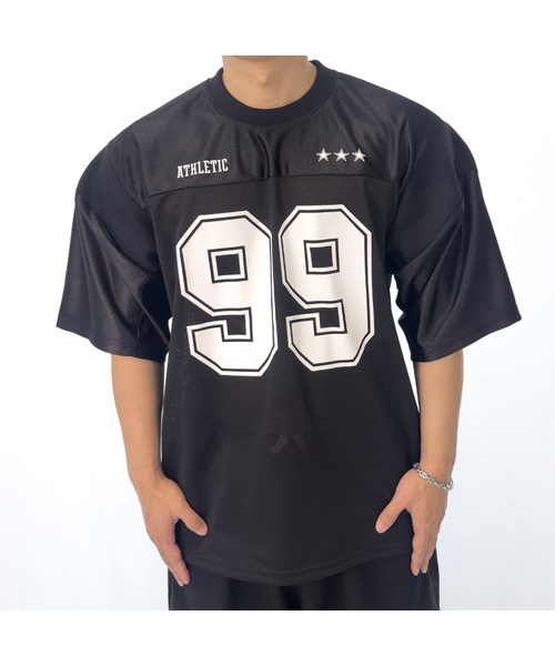 PACIENCIA(パシエンシア)の「フィジカルフットボールジャージ半袖(Tシャツ/カットソー・メンズ・ホワイト/ブラック・LARGE/XX-LARGE/X-LARGE)」の1枚目の写真