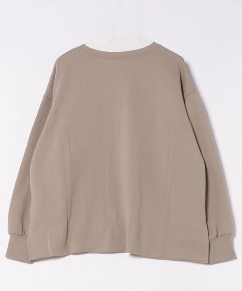 antiqua(アンティカ)の「裏起毛 スキッパー プルオーバー(Tシャツ/カットソー・レディース・ブラック/グレー系その他/杢グレー/アイボリー・ONESIZE)」の10枚目の写真
