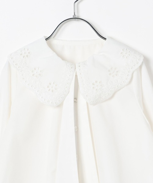 repipi armario（レピピ アルマリオ）の「【10C REPIPI】【セレモニー】リボンブラウス（シャツ/ブラウス・キッズ・ホワイト/ブルー系その他・130cm/120cm）」の13枚目の写真