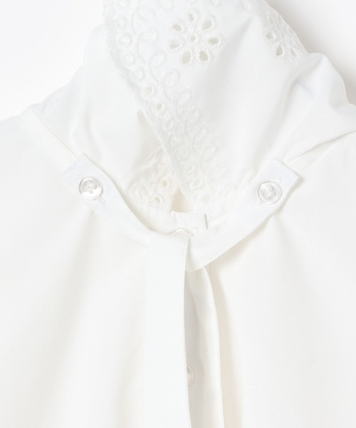 repipi armario（レピピ アルマリオ）の「【10C REPIPI】【セレモニー】リボンブラウス（シャツ/ブラウス・キッズ・ホワイト/ブルー系その他・130cm/120cm）」の17枚目の写真