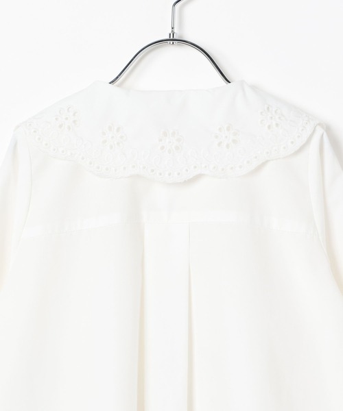 repipi armario（レピピ アルマリオ）の「【10C REPIPI】【セレモニー】リボンブラウス（シャツ/ブラウス・キッズ・ホワイト/ブルー系その他・130cm/120cm）」の18枚目の写真