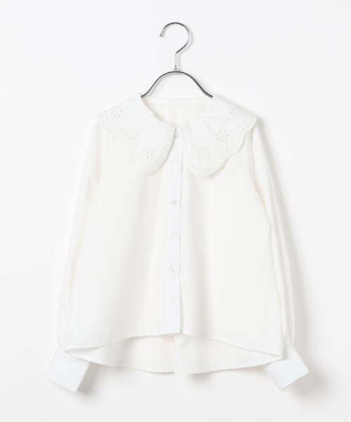 repipi armario（レピピ アルマリオ）の「【10C REPIPI】【セレモニー】リボンブラウス（シャツ/ブラウス・キッズ・ホワイト/ブルー系その他・130cm/120cm）」の19枚目の写真