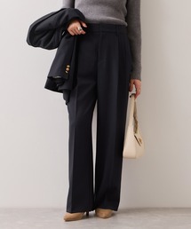 VIS | 【美easy】コンフォート金ボタンストレートワイドパンツ/イージーケア・UVケア・セットアップ対応(その他パンツ)