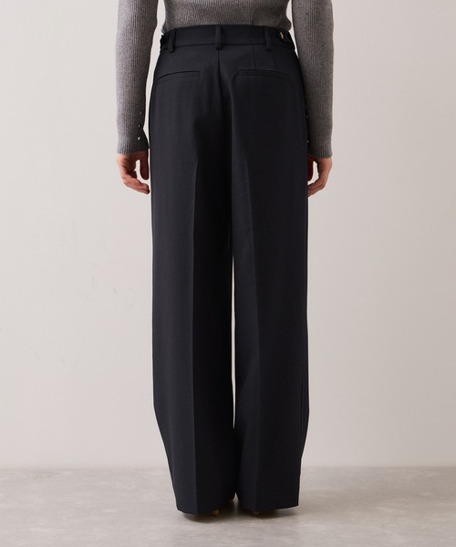 VIS（ビス）の「【美easy】コンフォート金ボタンストレートワイドパンツ/イージーケア・UVケア・セットアップ対応（その他パンツ・レディース・ライトグリーン/ネイビー/ベージュ/グレー・L/M/S/SS）」の21枚目の写真