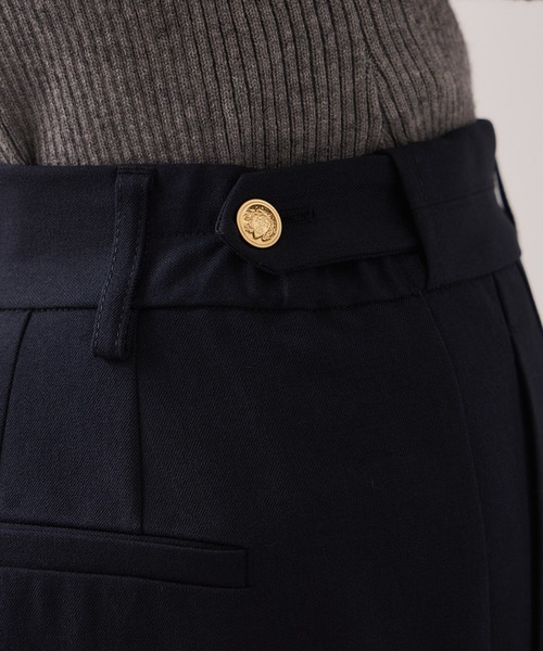 VIS（ビス）の「【美easy】コンフォート金ボタンストレートワイドパンツ/イージーケア・UVケア・セットアップ対応（その他パンツ・レディース・ライトグリーン/ネイビー/ベージュ/グレー・L/M/S/SS）」の14枚目の写真