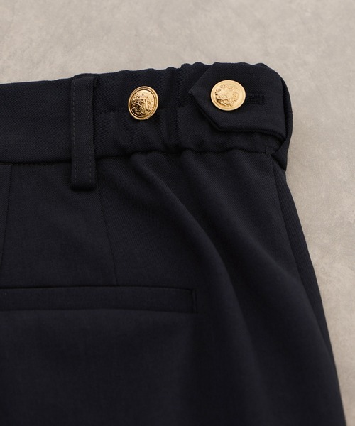 VIS（ビス）の「【美easy】コンフォート金ボタンストレートワイドパンツ/イージーケア・UVケア・セットアップ対応（その他パンツ・レディース・ライトグリーン/ネイビー/ベージュ/グレー・L/M/S/SS）」の17枚目の写真