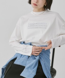シリコンプリント ロゴ長袖Tシャツ