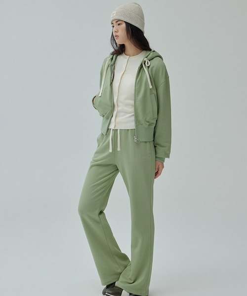 COVERNAT(カバーナット)の「WOMEN'S CROP HOODIE ZIP-UP(スウェット・レディース・杢グレー/グリーン系その他・SMALL/MEDIUM)」の13枚目の写真
