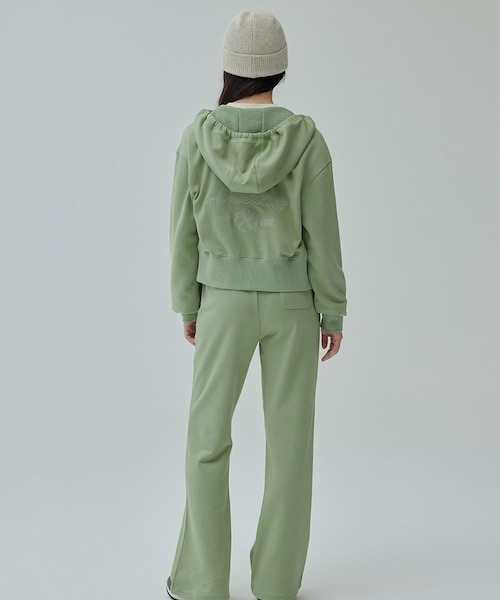 COVERNAT(カバーナット)の「WOMEN'S CROP HOODIE ZIP-UP(スウェット・レディース・杢グレー/グリーン系その他・SMALL/MEDIUM)」の15枚目の写真