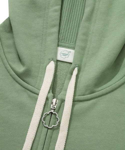 COVERNAT(カバーナット)の「WOMEN'S CROP HOODIE ZIP-UP(スウェット・レディース・杢グレー/グリーン系その他・SMALL/MEDIUM)」の5枚目の写真