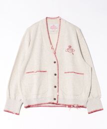 Vivienne Westwood | ﾌﾞﾗﾝｹｯﾄｽﾃｯﾁ裏毛ﾌﾞﾛｰｸﾝ加工Vﾈｯｸｶｰﾃﾞｨｶﾞﾝ(その他アウター)