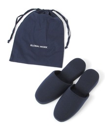 GLOBAL WORK | 巾着付き室内スリッパ/633948(その他シューズ)
