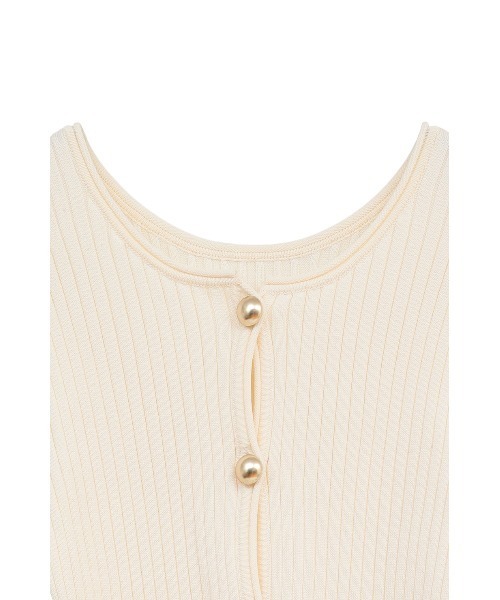 CLANE(クラネ)の「W FACE GOLD BUTTON KNIT TOPS(ニット/セーター・レディース・ブラック/アイボリー/ベージュ・1/2)」の20枚目の写真