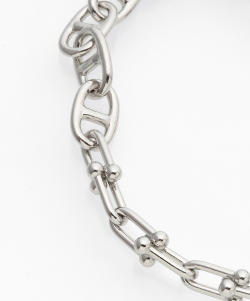 JIEDA(ジエダ)の「JIEDA / ジエダ SWITCHING BRACELET-B(ブレスレット・メンズ・シルバー・FREE)」の3枚目の写真