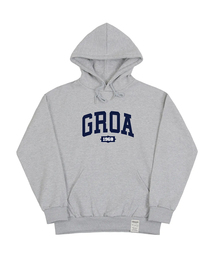 GRAVER ORDINARY（グレイバーオーディナリー）の「[ODNR-UNISEX]GROAアーチロゴ1968フードパーカー_グレー（パーカー）」