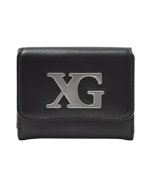 X-girl（エックスガール）の「XG EMBLEM CLASP MINI WALLET（財布・レディース・ブラック/ピンク/ライトインディゴブルー・ONE SIZE）」の2枚目の写真