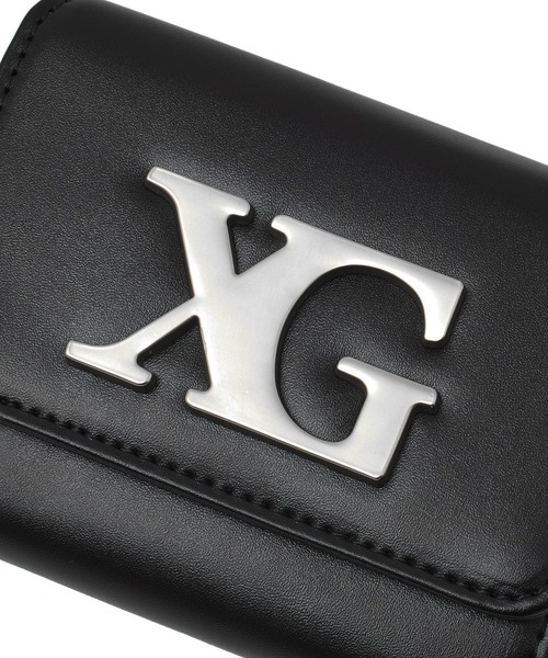 X-girl（エックスガール）の「XG EMBLEM CLASP MINI WALLET（財布・レディース・ブラック/ピンク/ライトインディゴブルー・ONE SIZE）」の5枚目の写真