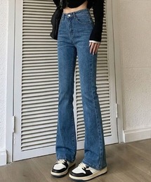 【26年春新作】ストレッチフレアデニムパンツ