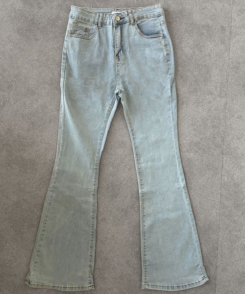 SHEPP(シープ)の「【26年春新作】ストレッチフレアデニムパンツ(デニムパンツ・レディース・ブラック/ライトブルー/ブルー/ブルー系・M/L)」の15枚目の写真