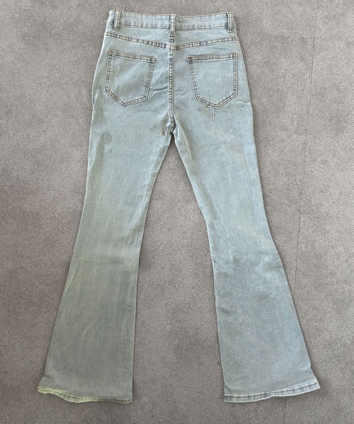 SHEPP(シープ)の「【26年春新作】ストレッチフレアデニムパンツ(デニムパンツ・レディース・ブラック/ライトブルー/ブルー/ブルー系・M/L)」の16枚目の写真