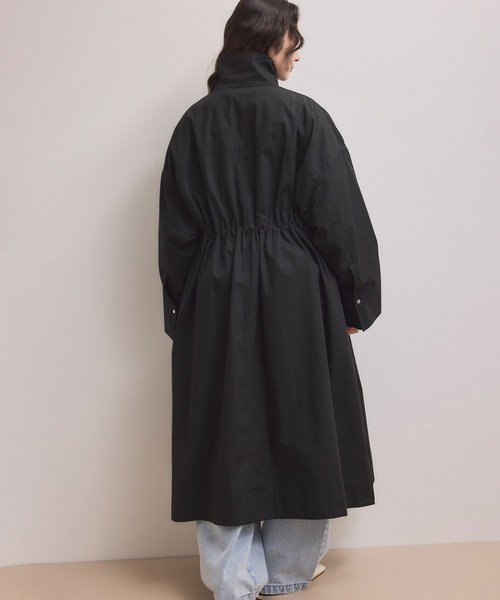 WEB限定】・【サステナブル】スタンドカラーロングモッズコート