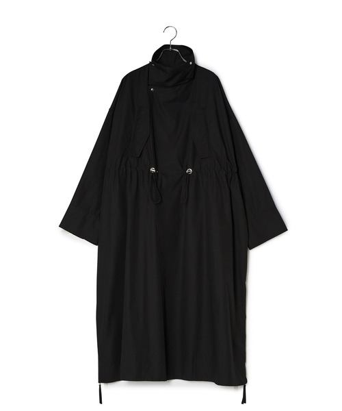 WEB限定】・【サステナブル】スタンドカラーロングモッズコート