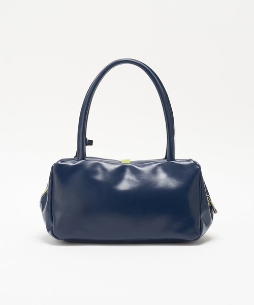 GRAIN（グレイン）の「【GRAIN/グレイン】バッグチャーム付きバイカラーバッグ（トートバッグ・レディース・ブラウン/イエロー/ネイビー・FREE）」の15枚目の写真