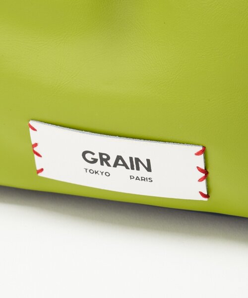 GRAIN（グレイン）の「【GRAIN/グレイン】バッグチャーム付きバイカラーバッグ（トートバッグ・レディース・ブラウン/イエロー/ネイビー・FREE）」の18枚目の写真