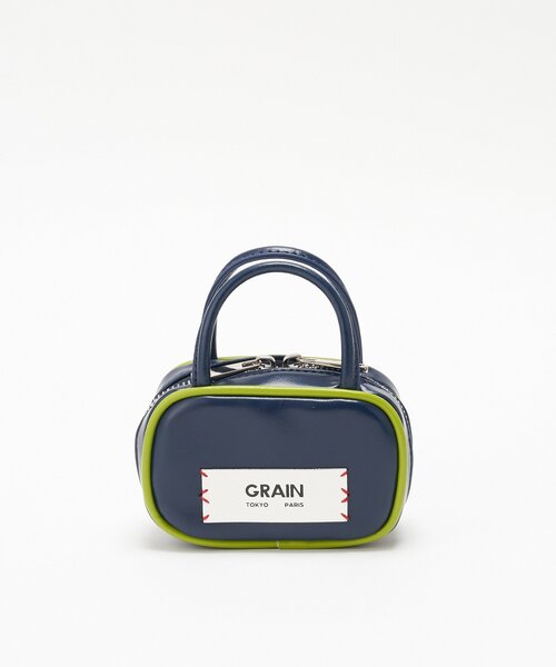 GRAIN（グレイン）の「【GRAIN/グレイン】バッグチャーム付きバイカラーバッグ（トートバッグ・レディース・ブラウン/イエロー/ネイビー・FREE）」の20枚目の写真