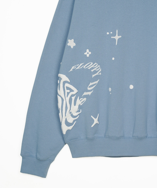 FDR(エフディーアール)の「Twinkle Bloom floopy Crewneck Blue(スウェット・メンズ・その他・MEDIUM/LARGE/SMALL)」の9枚目の写真