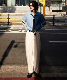 DRAW.M（ドローエム）の「リラックスフィットワイドクリームパンツ（デニムパンツ）」