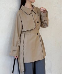 Thevon | パイピングミドルトレンチコート(トレンチコート)