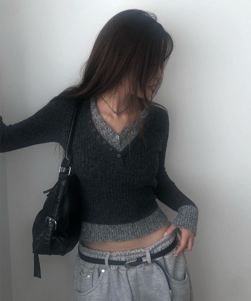 anyonemore(エニワンモア)の「ベルトループ裏起毛ワイドトレーニングスウェットパンツ(スウェットパンツ・レディース・ライトグレー・FREE)」の2枚目の写真