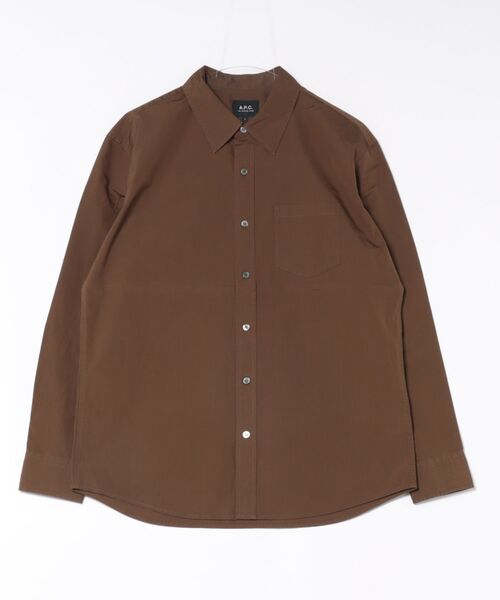 A.P.C.（アーペーセー）の「CHEMISE（シャツ/ブラウス・メンズ・カーキ/ホワイト・M/L/XL/S）」の2枚目の写真