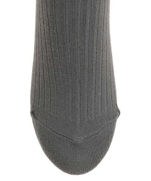 EMODA（エモダ）の「シアースイッチングハイソックス（ソックス/靴下・レディース・グレー/ホワイト・FREE）」の9枚目の写真