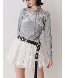 jouetie | レースドッキングカットトップス(Tシャツ/カットソー)