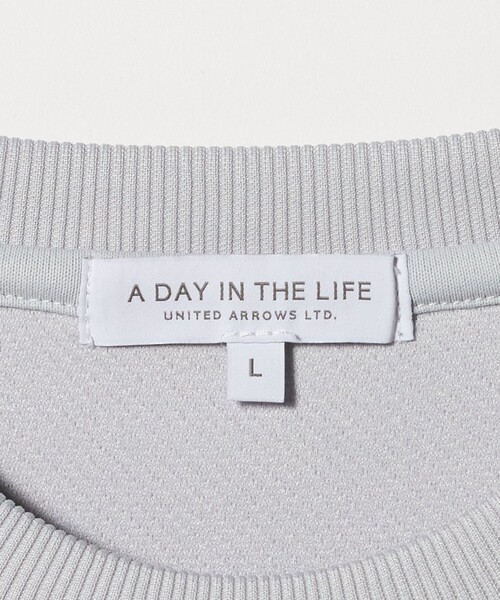 A DAY IN THE LIFE UNITED ARROWS（アデイインザライフユナイテッドアローズ）の「バウンシー ツイル ジャガード カットソー＜A DAY IN THE LIFE＞（Tシャツ/カットソー・メンズ・ブラック/ライトグレー/ホワイト・S/M/L）」の5枚目の写真