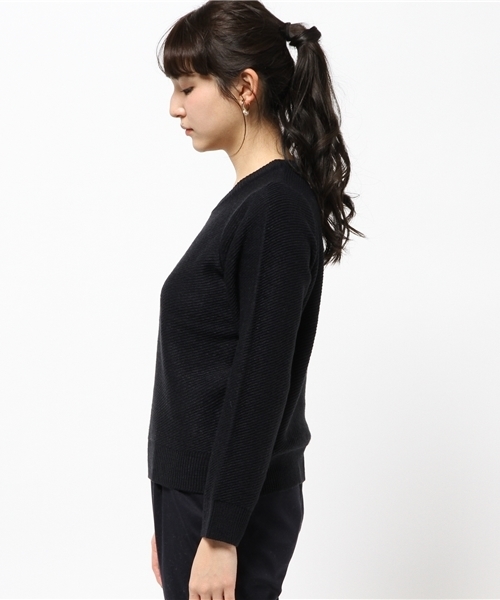 Discoat Parisien（ディスコートパリシアン）の「変り編みプルオーバー（ニット/セーター・レディース・ネイビー/レッド/アイボリー/キャメル・LARGE/MEDIUM）」の6枚目の写真