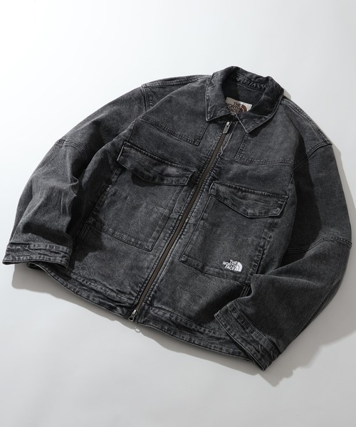 THE NORTH FACE（ザノースフェイス）の「【THE NORTH FACE/ザノースフェイス】DENIM TRUCKER JACKET / デニム トラッカージャケット（デニムジャケット・メンズ・グレー/ブルー・M/L/XL）」の5枚目の写真