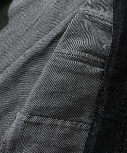 THE NORTH FACE（ザノースフェイス）の「【THE NORTH FACE/ザノースフェイス】DENIM TRUCKER JACKET / デニム トラッカージャケット（デニムジャケット・メンズ・グレー/ブルー・M/L/XL）」の7枚目の写真